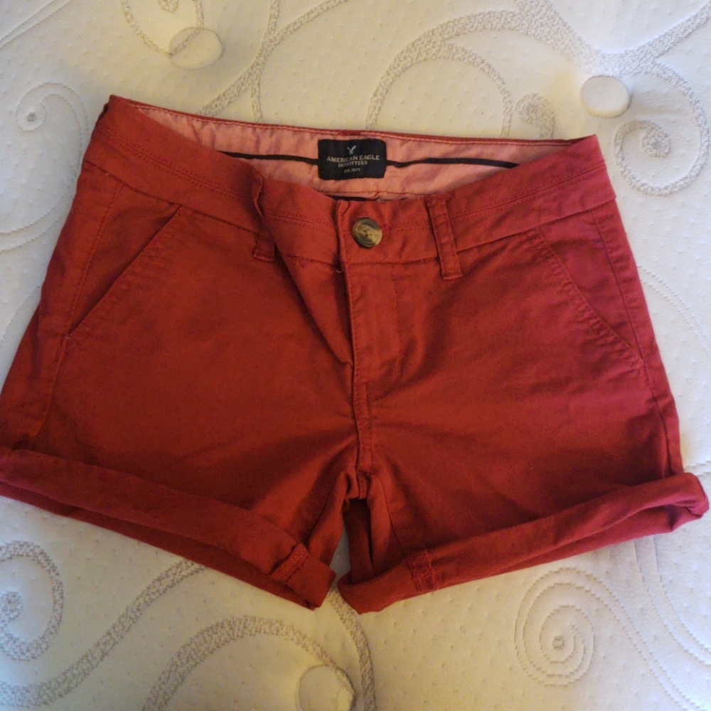 Red American Eagle Shorts